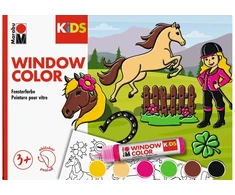 Marabu - Fun Fancy Pony Ranch dažai 6x25ml + motyvas (822505)