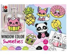 Marabu - Fun Fancy Sweeties dažai 6x25ml + motyvas (822504)