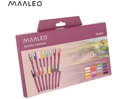 Acrylic markers - set of 16 Maaleo 27051