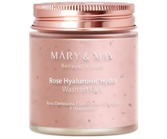 Mary &amp; May Rose Hyaluronic Hydra Wash Off Pack nuplaunama drėkinanti veido kaukė, 125 g