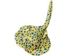 Lean Toys Plušinis geltonas dygliuotas rajos žaislas 50x24 cm