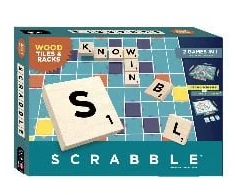 „Mattel Games“ – „Scrabble Wood Edition“ (DK) – 967-2606