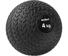 Mažas medicininis kamuolys reabilitacijos pratimams Slam Ball 23cm 4kg, REBEL ACTIVE