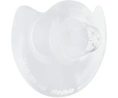 Medela - kontaktiniai spenelių skydeliai - skaidrūs - S, 24 mm, 2 vnt.