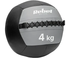 Medicininis kamuolys pratimams 4kg, REBEL ACTIVE