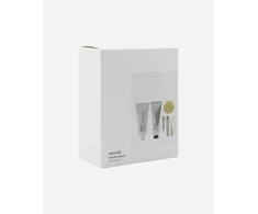 „Meraki“ – dovanų dėžutė, rankų kremas + rankų serumas + muilas + nagų rinkinys – balta – 50 ml, 50 ml, 20 g