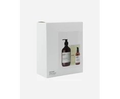 „Meraki“ – dovanų dėžutė su savaiminio įdegio lašais, vonios pirštine, kūno losjonu – balta – 140 g, 100 ml, 490 ml
