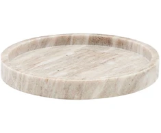 Meraki - Marmurinis padėklas Ø 25 cm - Smėlio spalvos (312530012)
