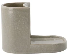 Meraki - Šepetėlių ir muilo laikiklis, MKDatura - kriauklės pilkos spalvos - plotis: 18 cm, aukštis: 12,7 cm