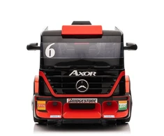 Lean Cars Vienvietis elektromobilis su priekaba Mercedes-Benz Axor XMX622, raudonas