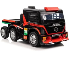 Lean Cars Vienvietis elektromobilis su priekaba Mercedes-Benz Axor XMX622, raudonas