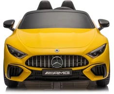 Lean Cars Dvivietis vaikiškas elektromobilis Mercedes AMG SL63, geltonas