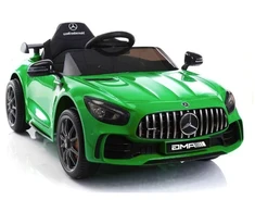 Vienvietis vaikiškas elektromobilis Mercedes GTR Lean Cars, žalias
