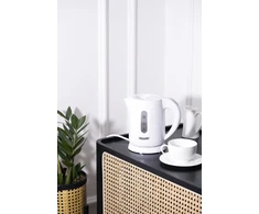 Mesko | Virdulys | MS 1376 | Electric | 850 W | 0.8 L | Plastic | 360° rotational base | Baltas