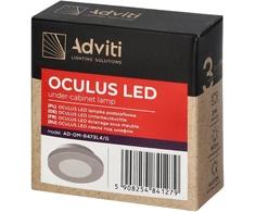 Orno Meta Quest OCULUS LED spintelės šviestuvas 2W, 90lm, 4000K, pilkas
