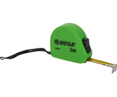 Mega Miara Matavimo juosta 5 m / 19 mm, 2 kamšteliai, PVC, minkšta