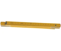 Top Tools Metras medinis 1 m., sulankstomas, geltonas