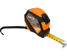 Miara Plieninė matavimo juosta 10 m x 25 mm, automatinis užraktas, stabdymo mygtukas, magnetas