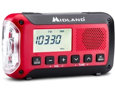 Midland - avarinis radijas ir išorinė baterija ER250BT su „Bluetooth“