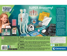 Mikroskopas Clementoni - Mokslas ir žaidimai - Super Anatomy (Šiaurės šalių) (78826)