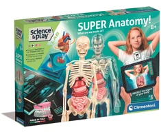 Mikroskopas Clementoni - Mokslas ir žaidimai - Super Anatomy (Šiaurės šalių) (78826)