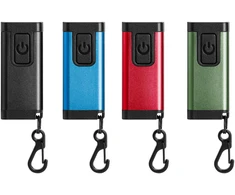 Mini COB LED žibintuvėlis/raktų pakabukas, 150lm, 180mAh, 5500K, spalvų mišinys