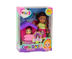 Lean Toys Lėlė su šuniuku ir veislynu