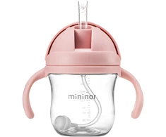 Mininor Global Aps „Miniror Global“ – šiaudinis butelis iš tritano, 220 ml – rožinis (14242)