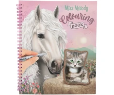 Miss Melody Spalvinimo knygelė „Mis Melody“ su blizgučiais (413745)