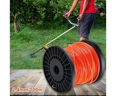 Mocna Tvirtas pjovimo valas krūmapjovėms ir žoliapjovių galvutėms 2,4 mm x 100 m, 5 kampų
