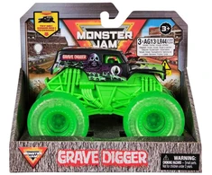Monster Jam 1:43 sunkvežimis su šviečiančiais ratais - Grave Digger