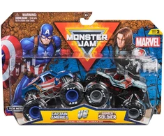 „Monster Jam“ – 1:64 „Marvel“ 2 vnt. rinkinys – Kapitonas Amerika prieš Žiemos kareivį