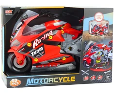 Lean Toys Vaikiškas motociklas 2-in-1 raudonas 43 cm