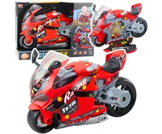 Lean Toys Vaikiškas motociklas 2-in-1 raudonas 43 cm