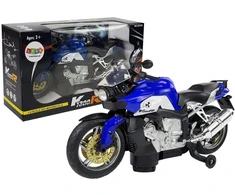 Žaislinis motociklas Lean Toys, mėlynas/juodas