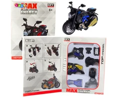 Lean Toys Motociklo Modelis 1:14 Mėlynas Surinkimui