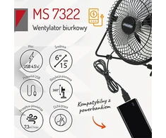 Ventiliatorius USB Mesko MS 7322