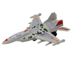Lean Toys Karinis naikintuvas F35 su šviesomis ir garsais, pilkas