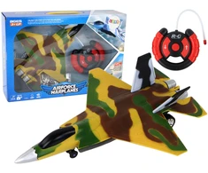 Nuotoliniu būdu valdomas naikintuvas vaikams Lean Toys