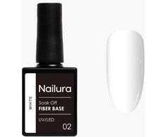 Nailura - Pluošto bazė - Balta - 10 ml
