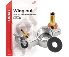 Drugelio kompresoriaus veržlė m16 x 1,5, skirta 8 mm amio-04499