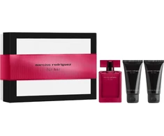 Narciso Rodriguez – dovanų rinkinys – moterims – EDP Intense 50 ml + kūno losjonas 50 ml + dušo želė 50 ml