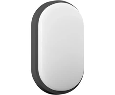Sieninis šviestuvas Orno NEFRYT LED 10W, sodo šviestuvas, 800lm, IP54, 4000K, juodas