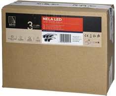 Orno NELA 5 LED šviestuvų komplektas po spintele, 4x2W+7.5W, 4000K, su USB, juodos spalvos