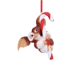 Nemesis Now Gremlinų Gizmo saldainių lazdelės formos pakabinamas ornamentas 11 cm