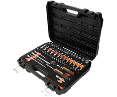 Neo Tools Klucze nasadowe 1/4", komplektas 63 vnt., pianka EVA