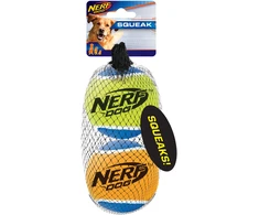 Hagen NERF - Nerf Dog Squeak teniso kamuoliukai - dideli - 2 vnt. pakuotė
