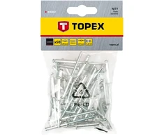 Nity Kniedės aliuminės Topex 4x12,5mm