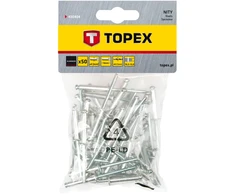 Nity Kniedės aliuminės 50vnt. Topex | 4,0x16mm