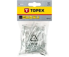 Nity Kniedės aliuminės Topex 4x12,5mm